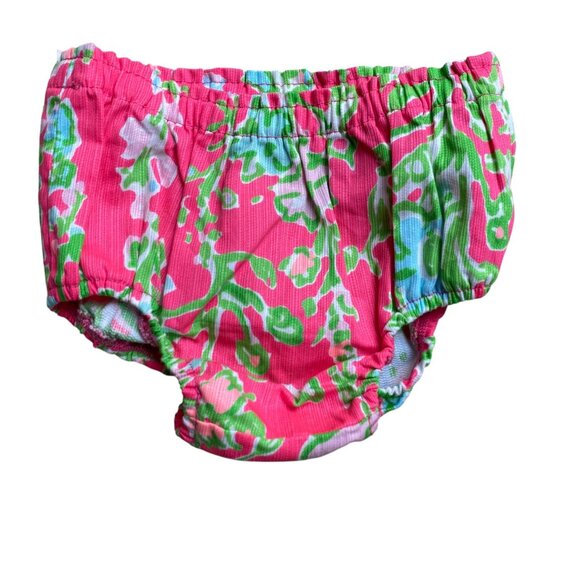 Lilly Pulitzer Other - Lilly Pulitzer Southern Charm Print Baby Diaper Cover Pink Bloomers-12-18mos